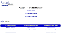 Desktop Screenshot of partners.craftbilt.com