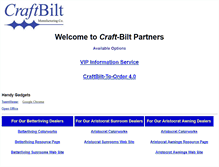 Tablet Screenshot of partners.craftbilt.com